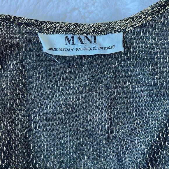 MANI VINTAGE Glamorous Black & Gold Blazer Jacket Set size 40/6 (145) - Picture 11 of 16